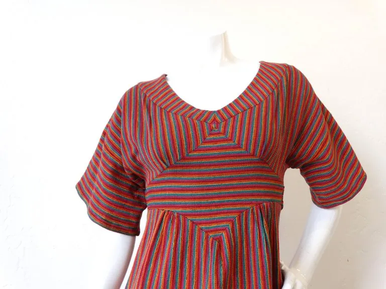 1970s Rikma Rainbow Stripe Dress