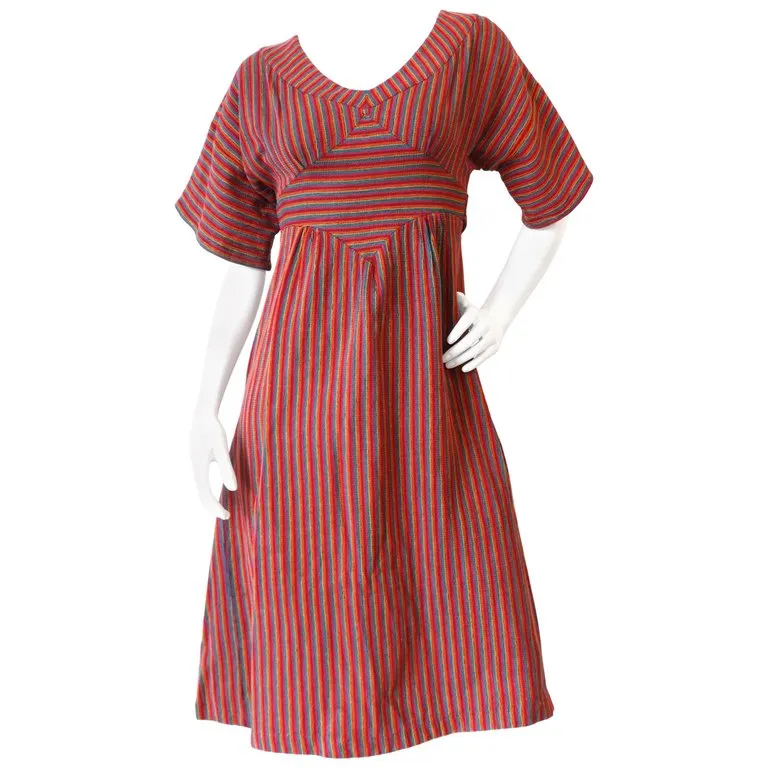 1970s Rikma Rainbow Stripe Dress