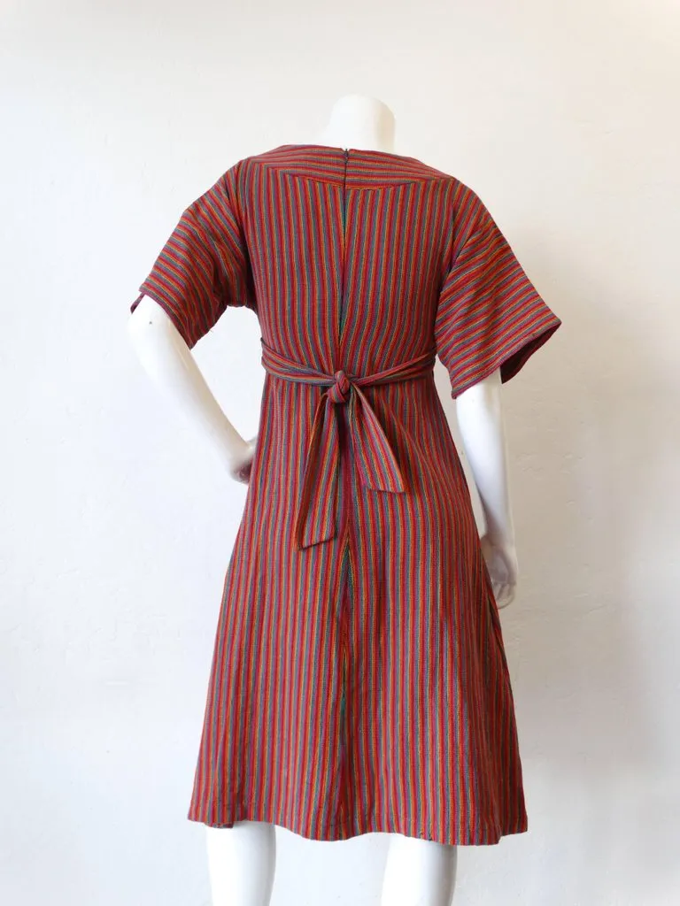 1970s Rikma Rainbow Stripe Dress