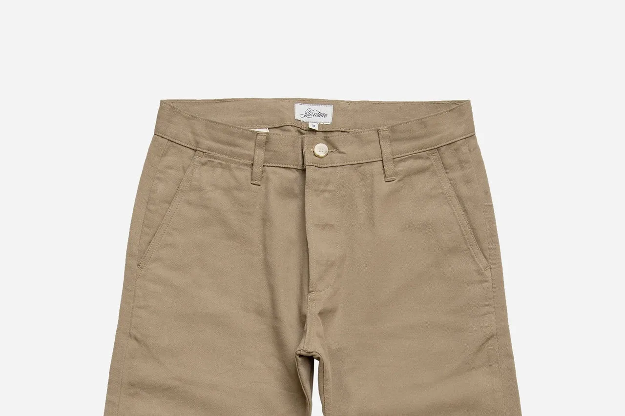 【3sixteen】CH⁠-⁠11x Khaki Selvedge Chino 中直筒日本老織機布邊赤耳卡其褲