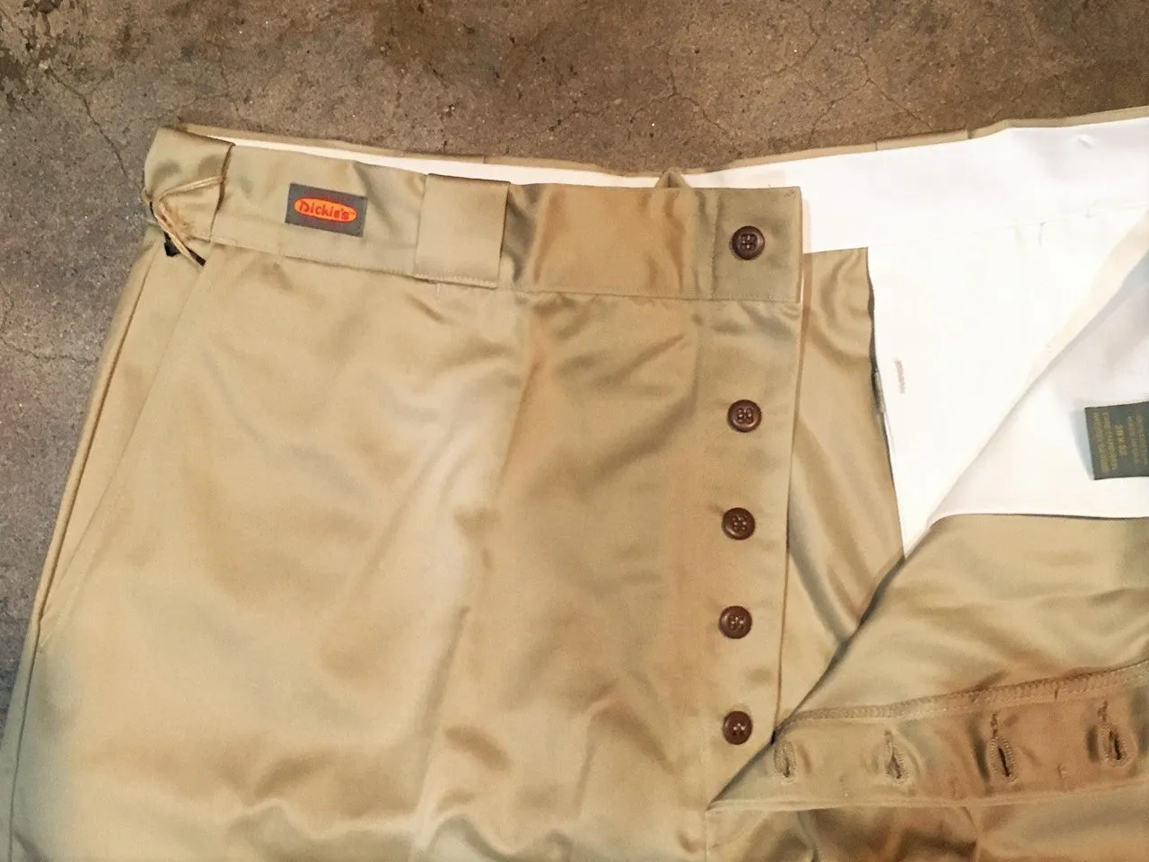 784RK Dickies 1922 Hemmed Chino Pants Khaki