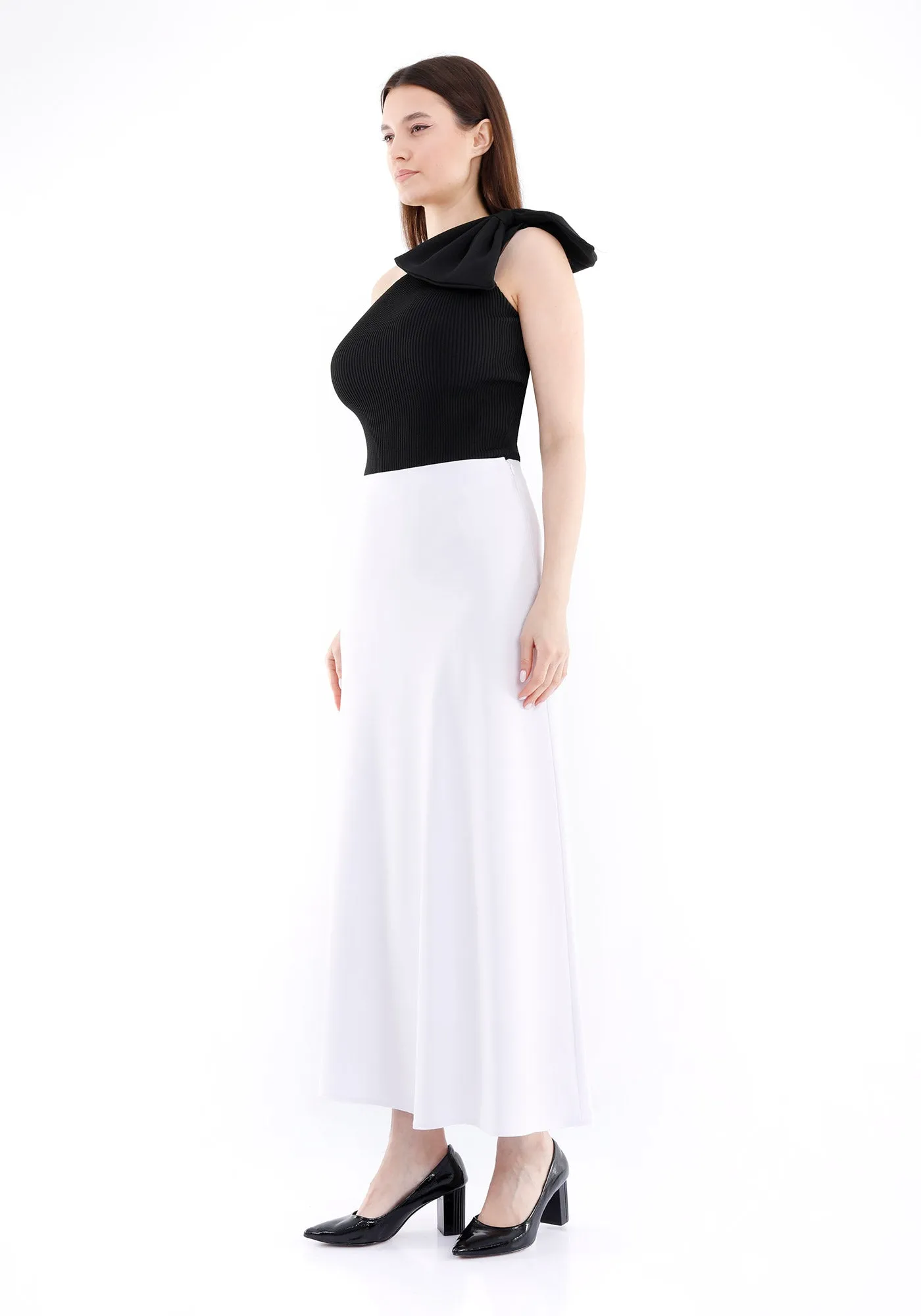 A-Line Style Comfy Maxi Dress Skirt - G-Line