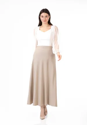 A-Line Style Comfy Maxi Dress Skirt - G-Line