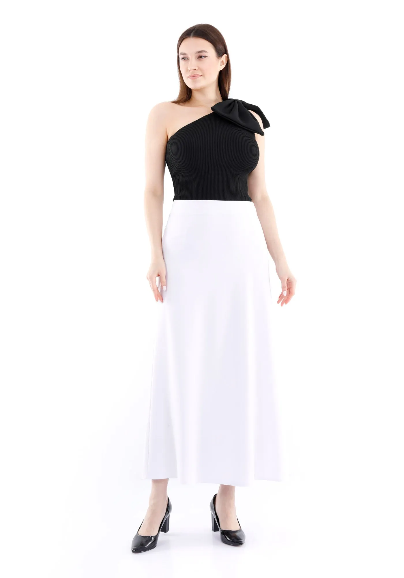 A-Line Style Comfy Maxi Dress Skirt - G-Line
