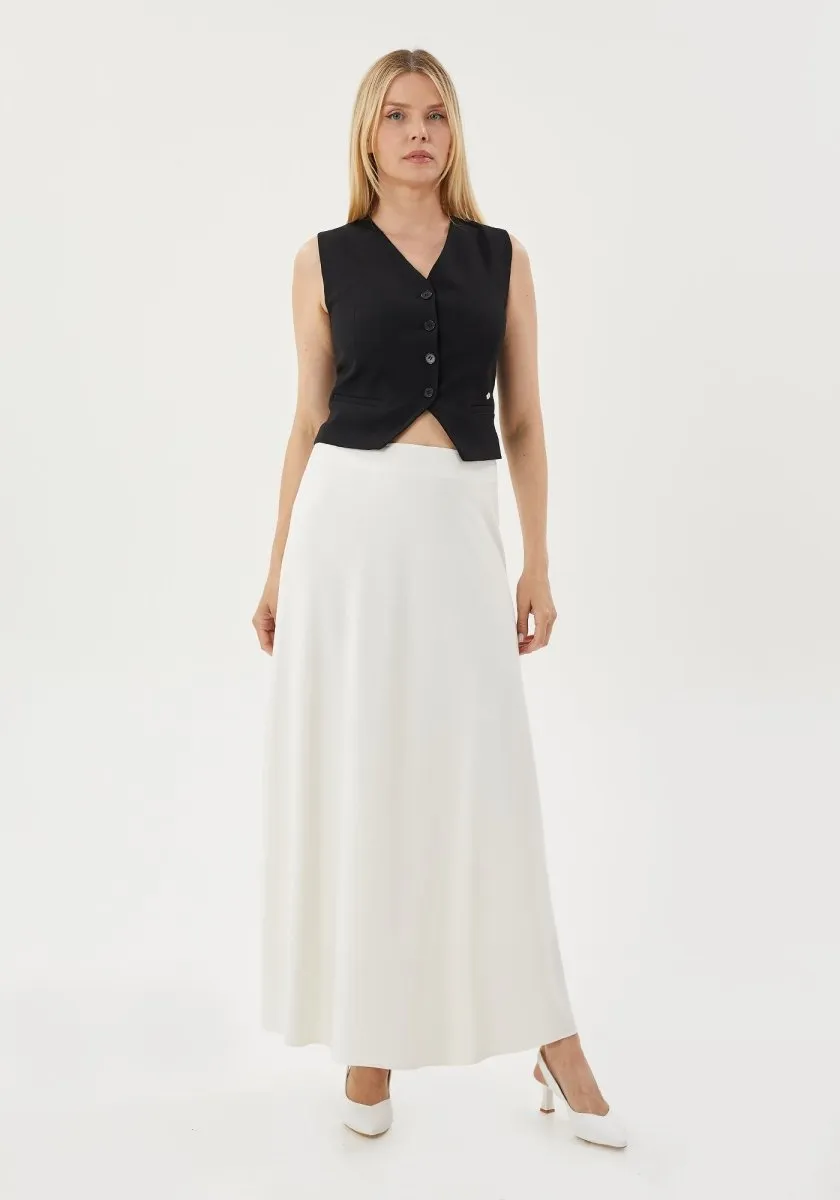 A-Line Style Comfy Maxi Dress Skirt - G-Line