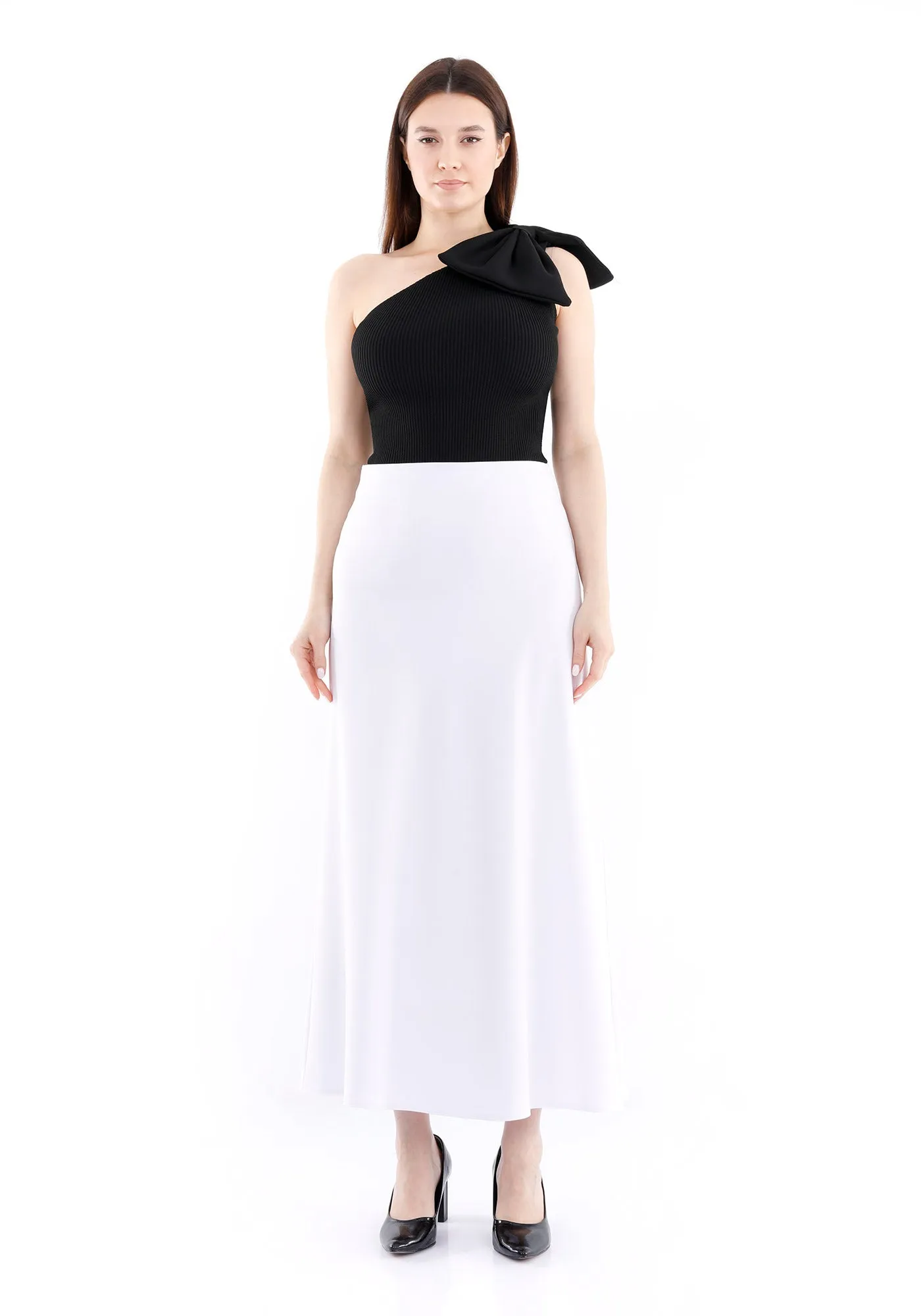 A-Line Style Comfy Maxi Dress Skirt - G-Line