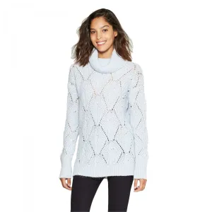 A New Day Women's Cable Knit Cowlneck Pullover Sweater