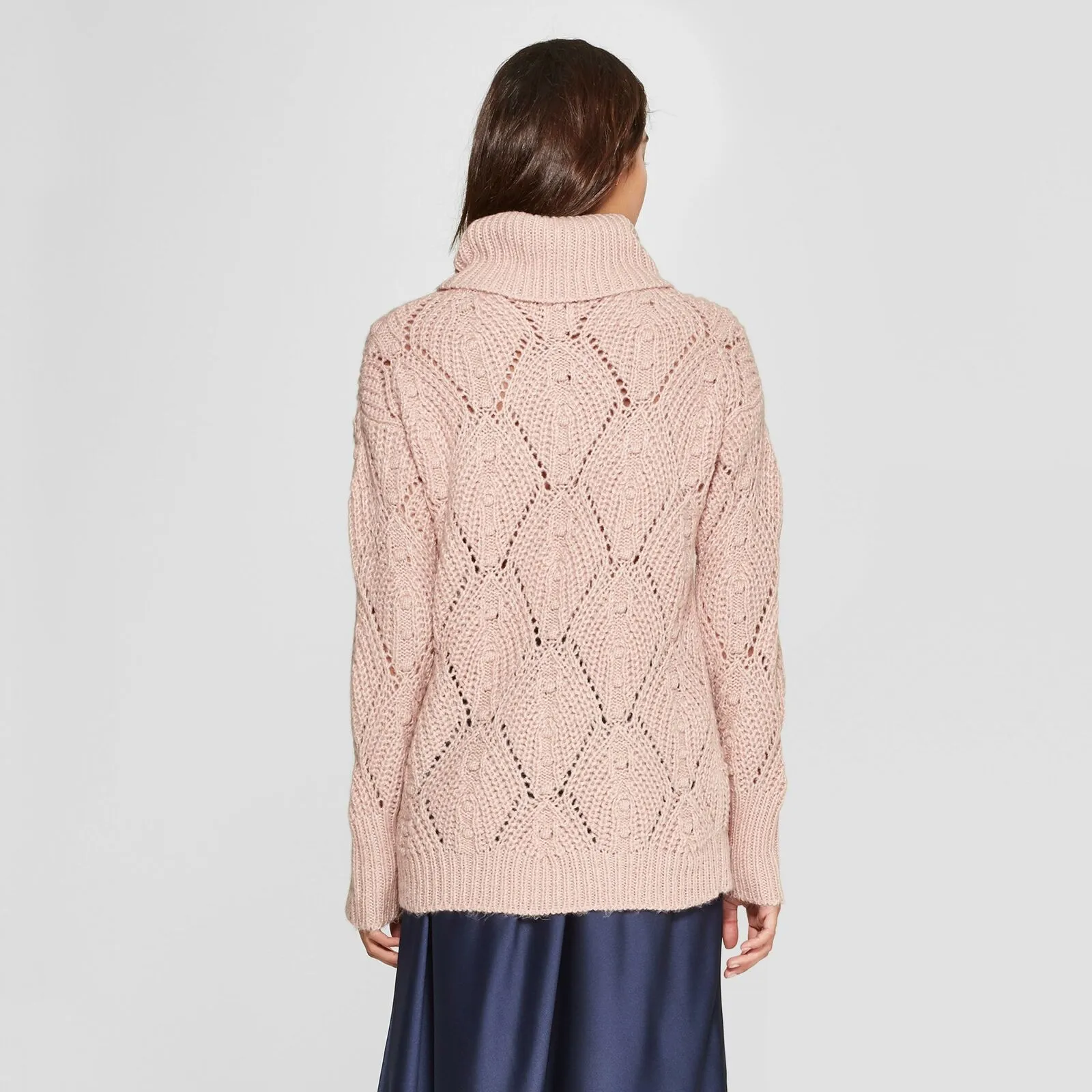 A New Day Women's Cable Knit Cowlneck Pullover Sweater