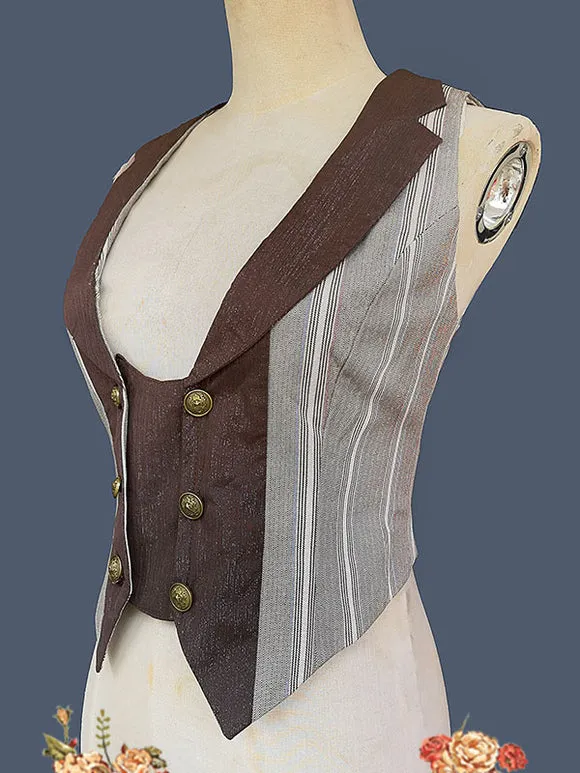 Academic Lolita Coats Coffee Brown Infanta Polyester Top Top Summer Lolita Outwears
