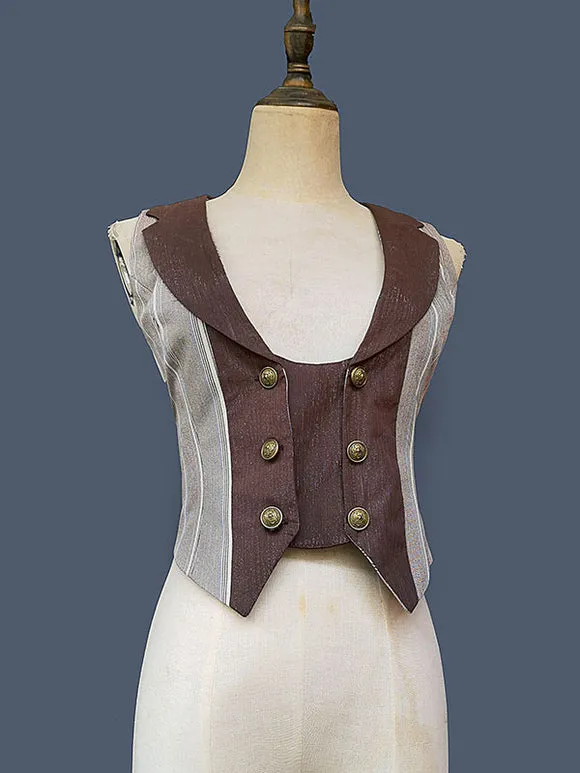 Academic Lolita Coats Coffee Brown Infanta Polyester Top Top Summer Lolita Outwears