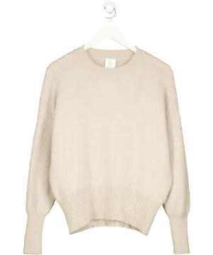 almada label Beige Mica Crewneck Sweater UK M