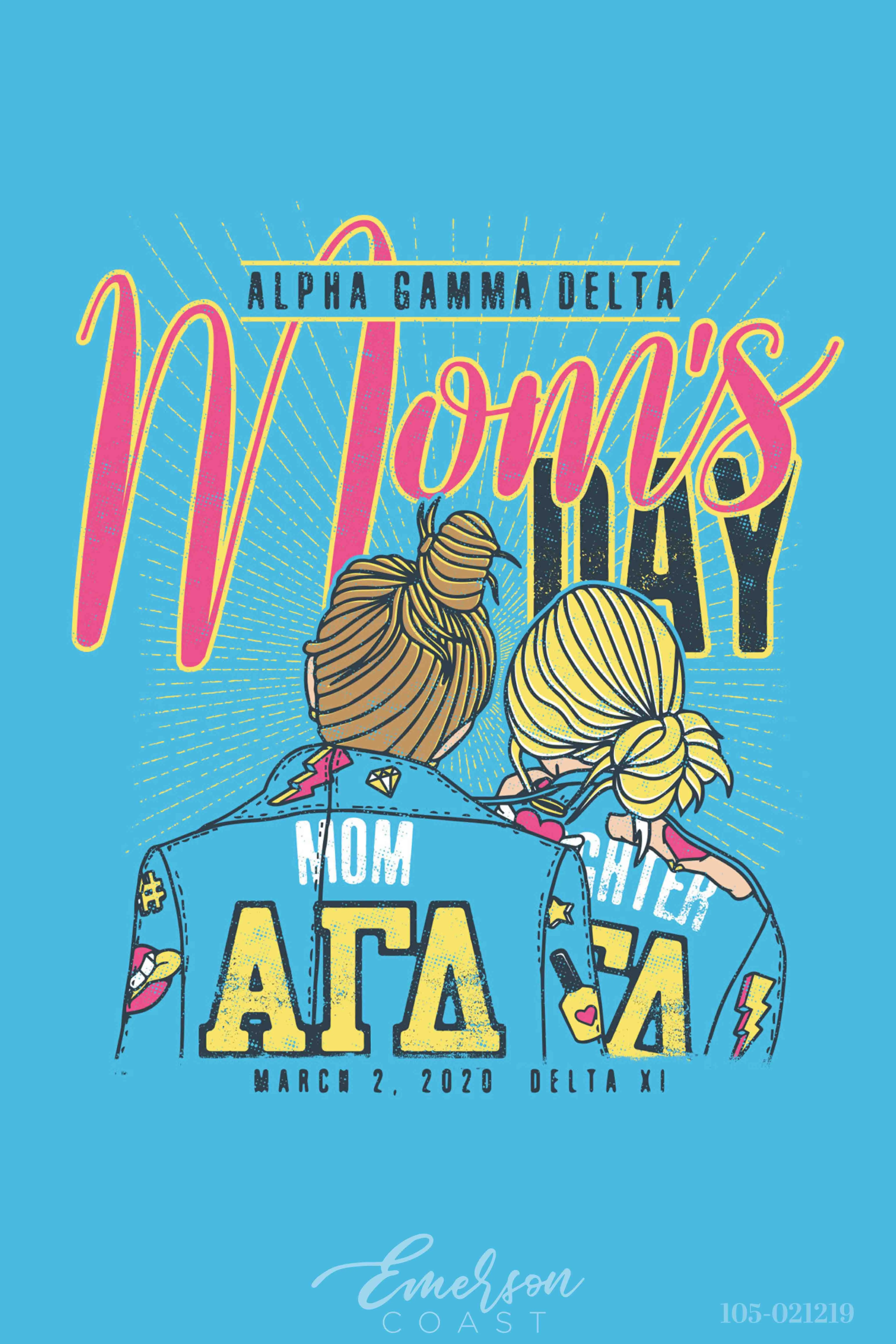 Alpha Gamma Delta Mom's Day T-Shirt