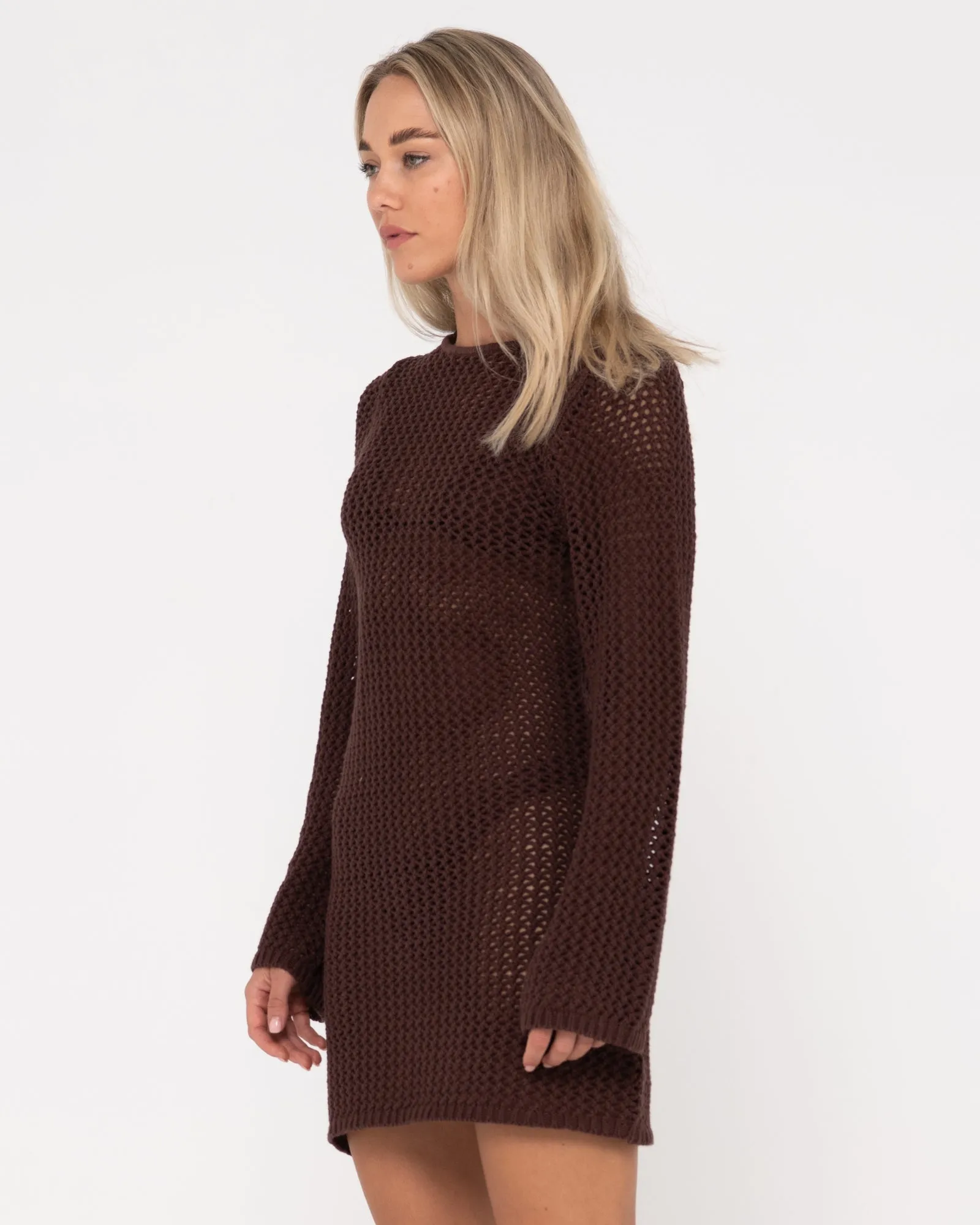 Amalfi Long Sleeve Knit Mini Dress
