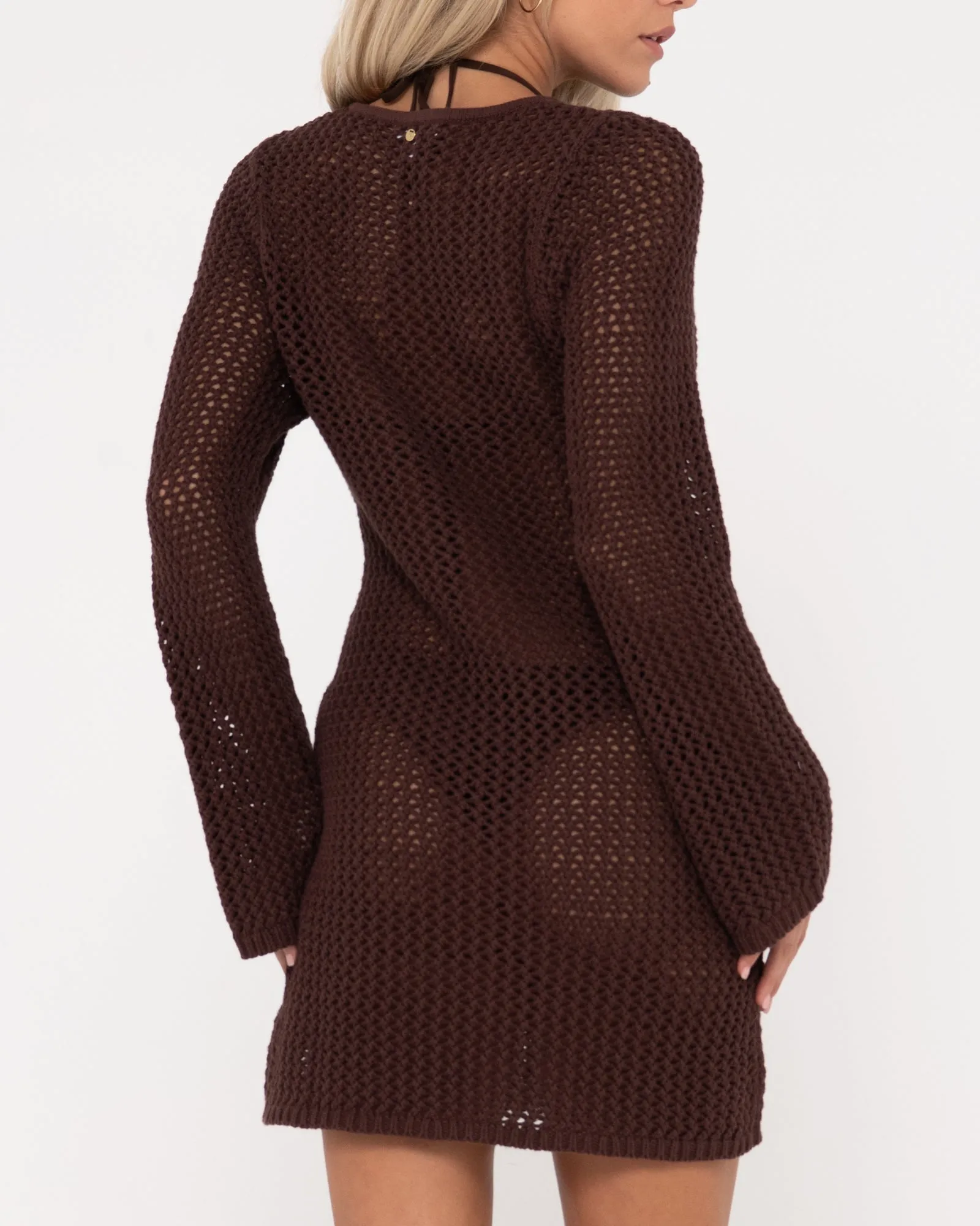 Amalfi Long Sleeve Knit Mini Dress