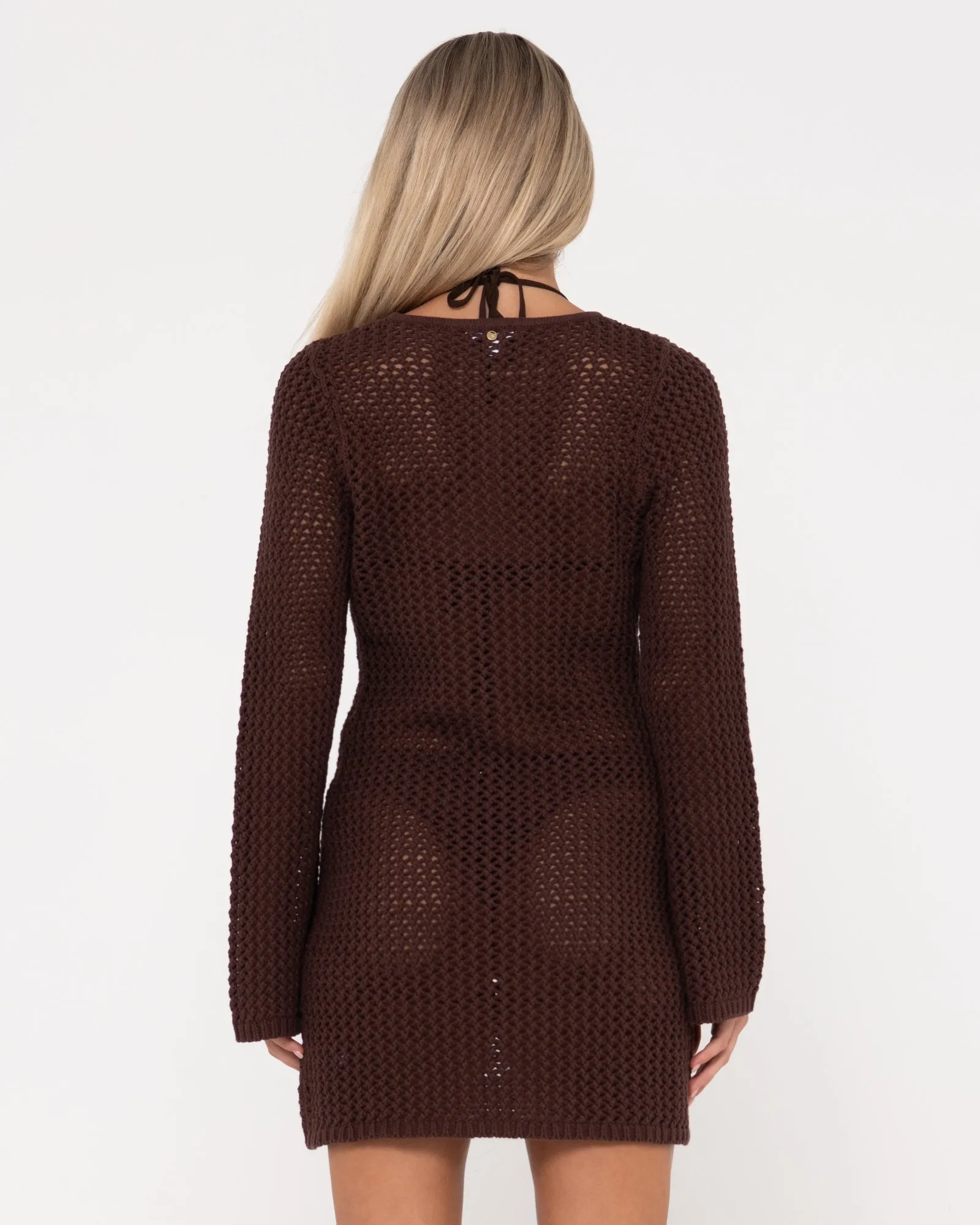 Amalfi Long Sleeve Knit Mini Dress