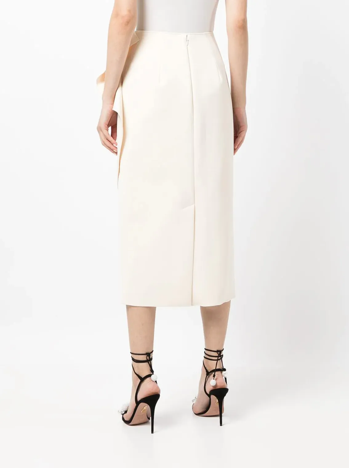 ANDERSON OVERSIZED BOW CREPE SKIRT