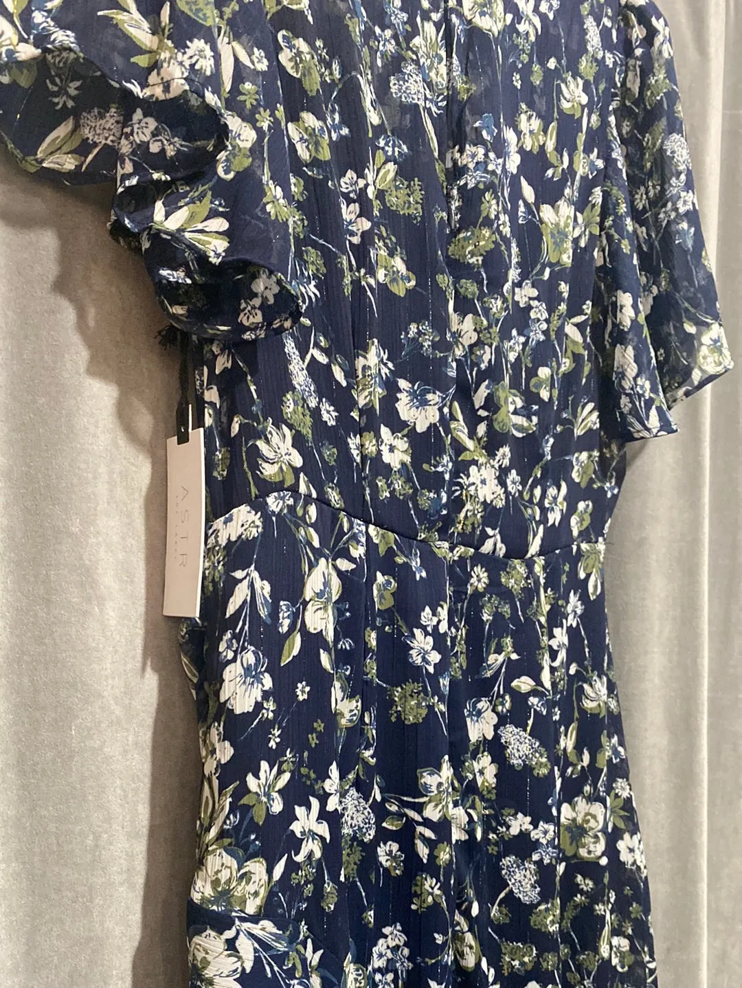 ASTR The Label Short Sleeve Floral Maxi Dress