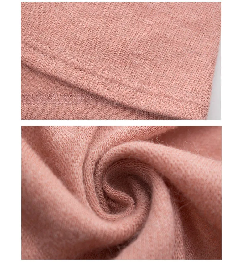Autumn and Winter Long Sleeve Woolen Dress