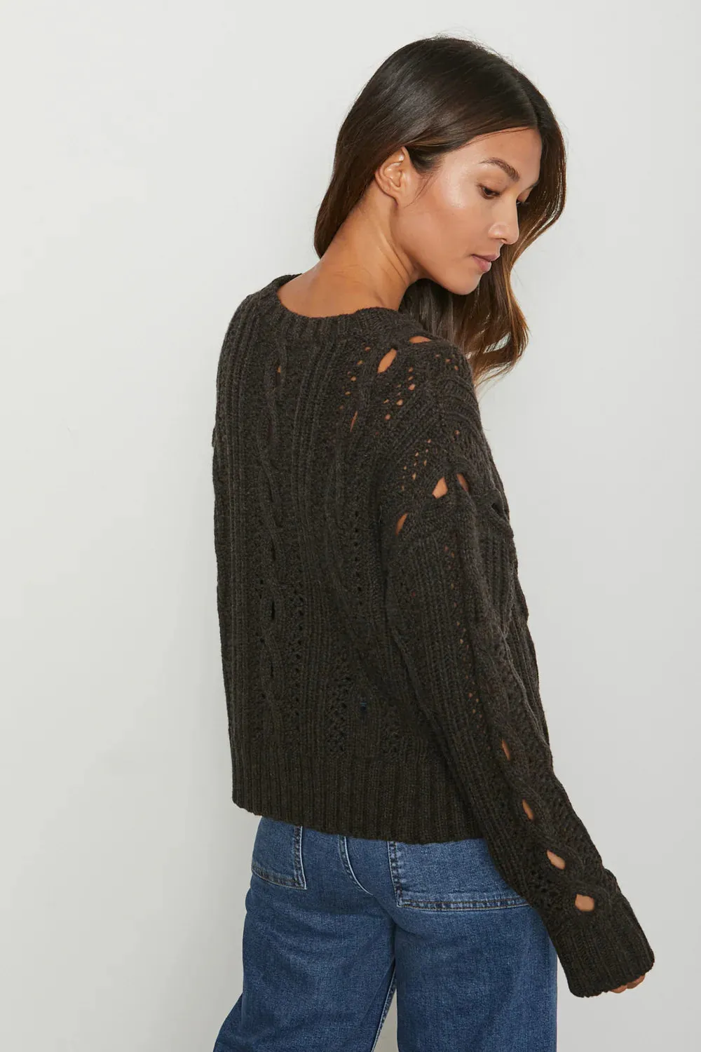 Baily 44407-D523 Velma sweater-dark mocha : s