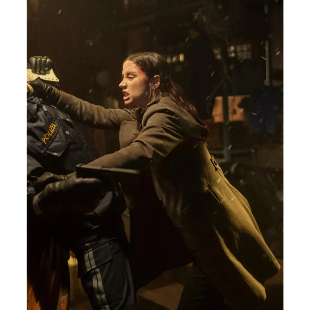 Ballerina 2025 Ana de Armas Trench Coat