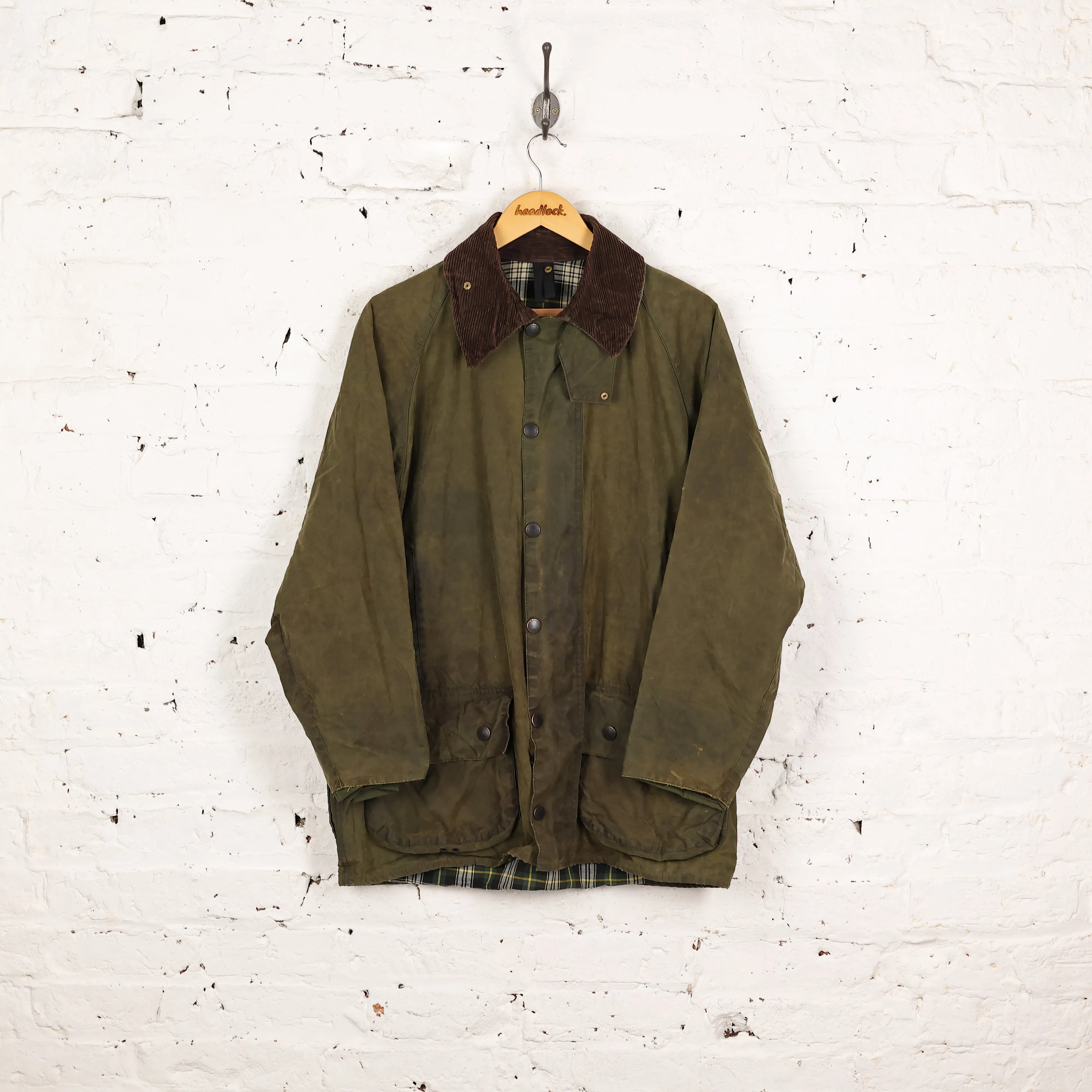Barbour Beaufort Wax Jacket - Green - M
