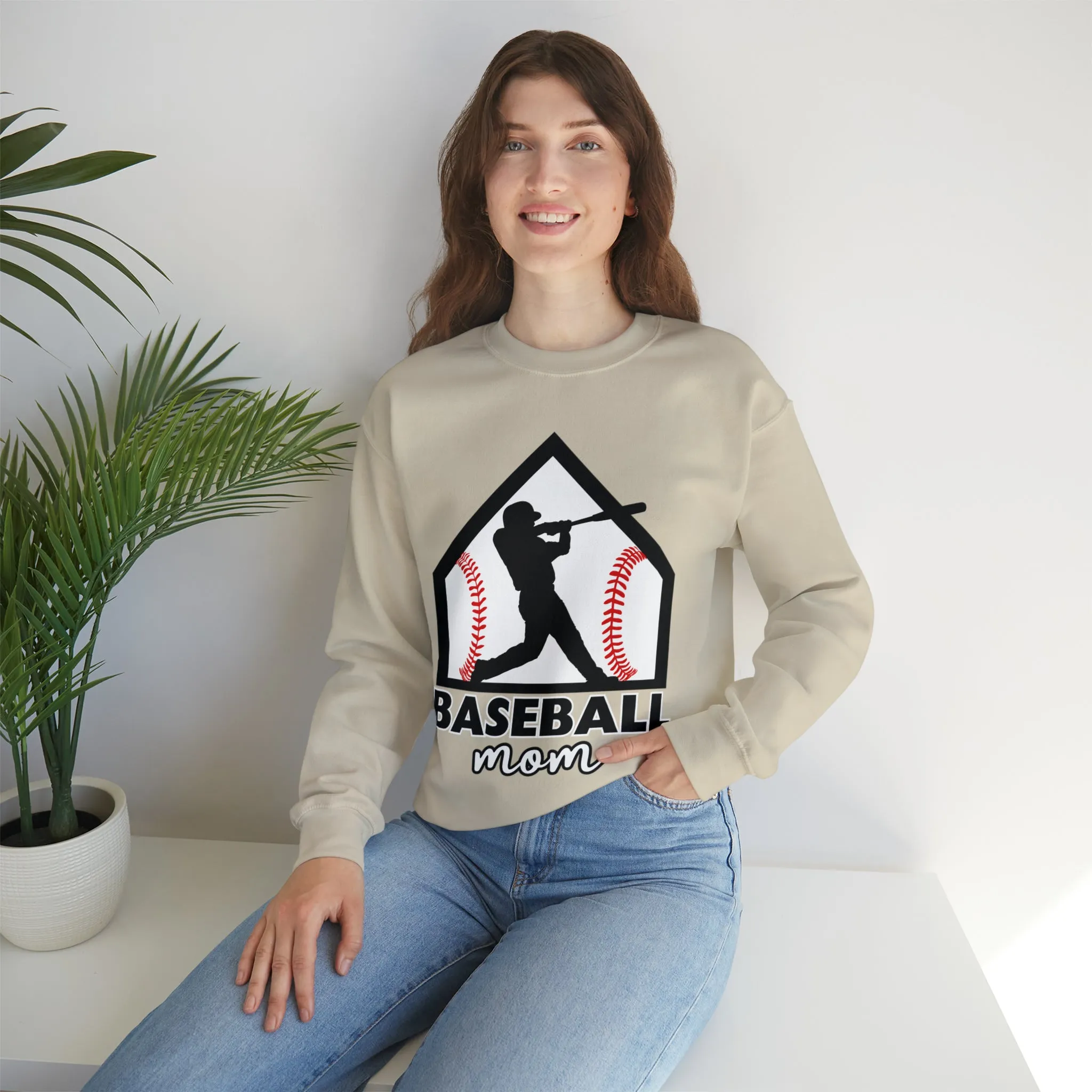 Baseball Mom Crewneck Sweatshirt