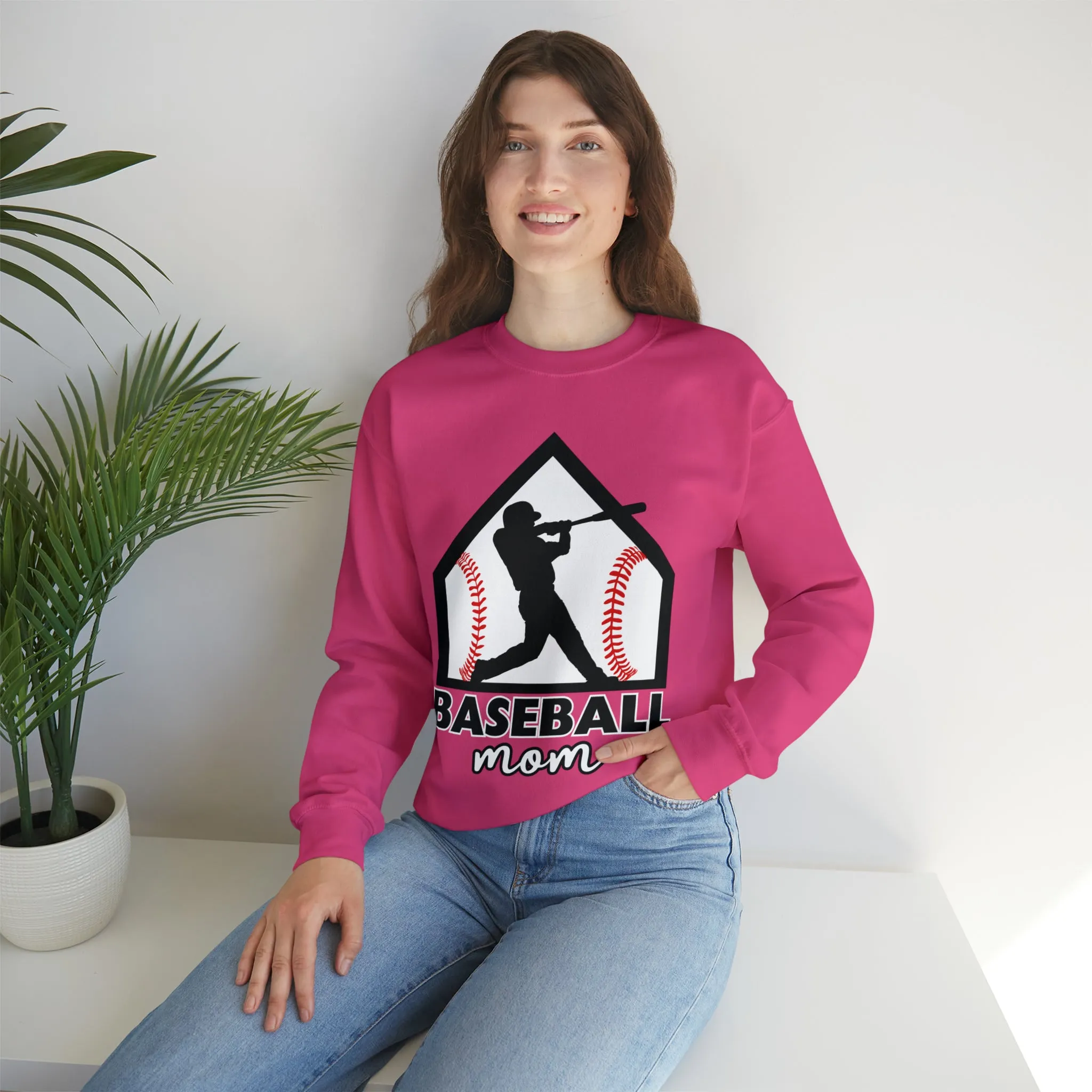 Baseball Mom Crewneck Sweatshirt