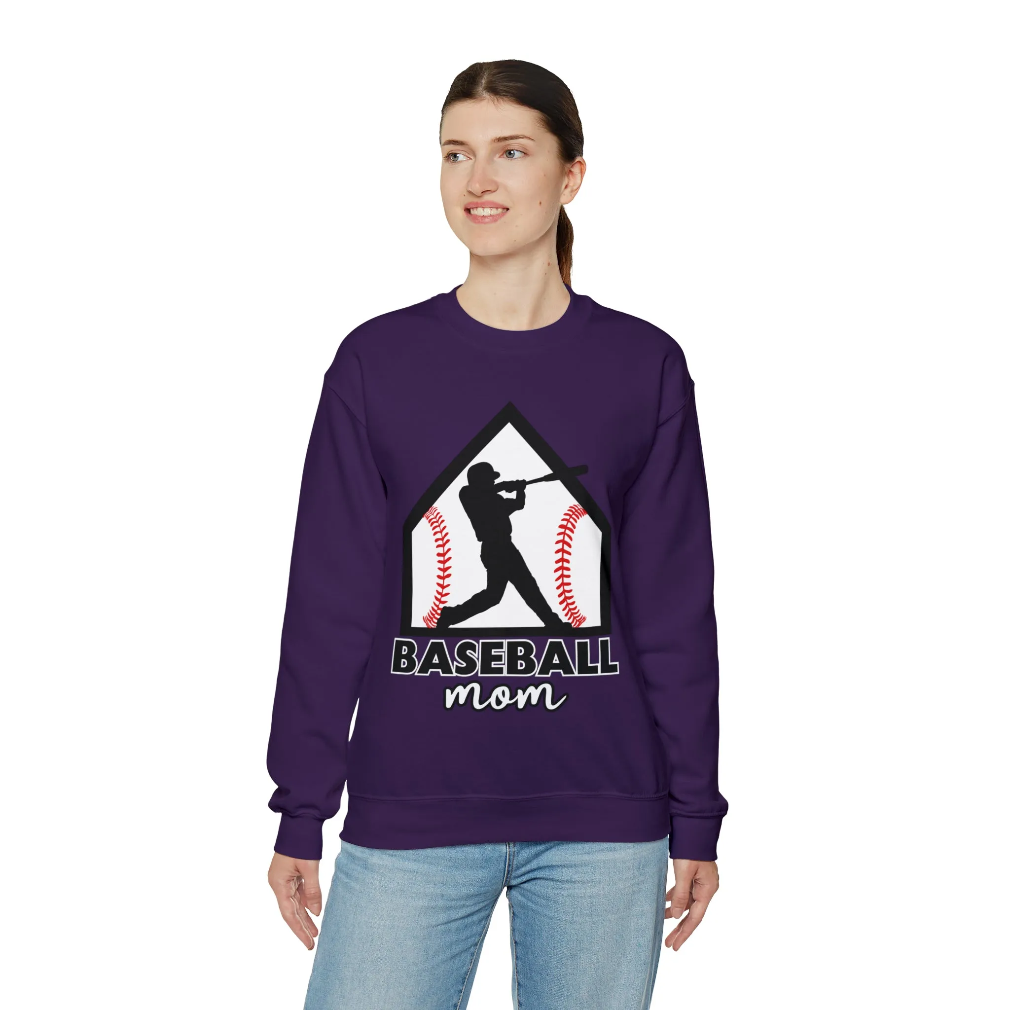 Baseball Mom Crewneck Sweatshirt