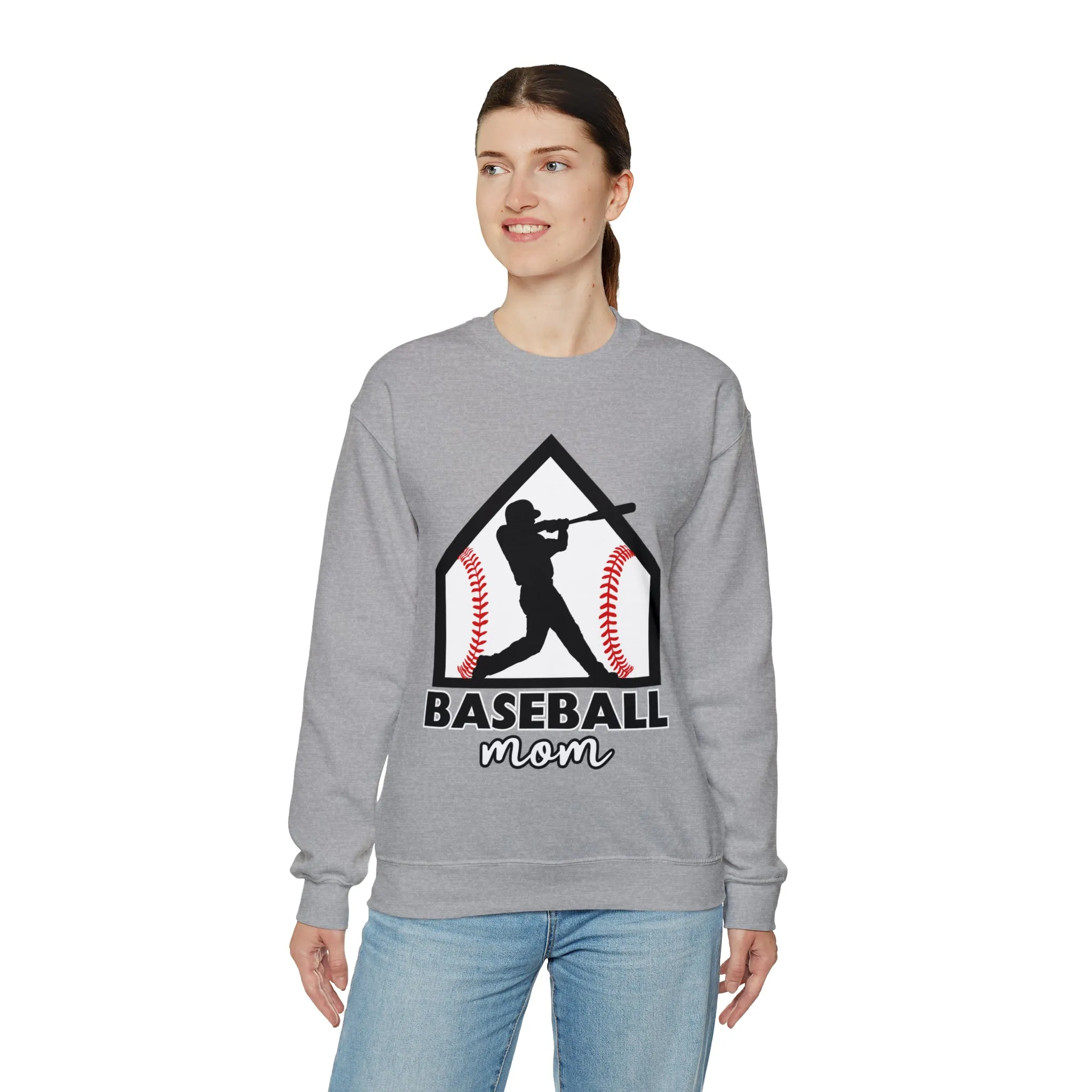 Baseball Mom Crewneck Sweatshirt