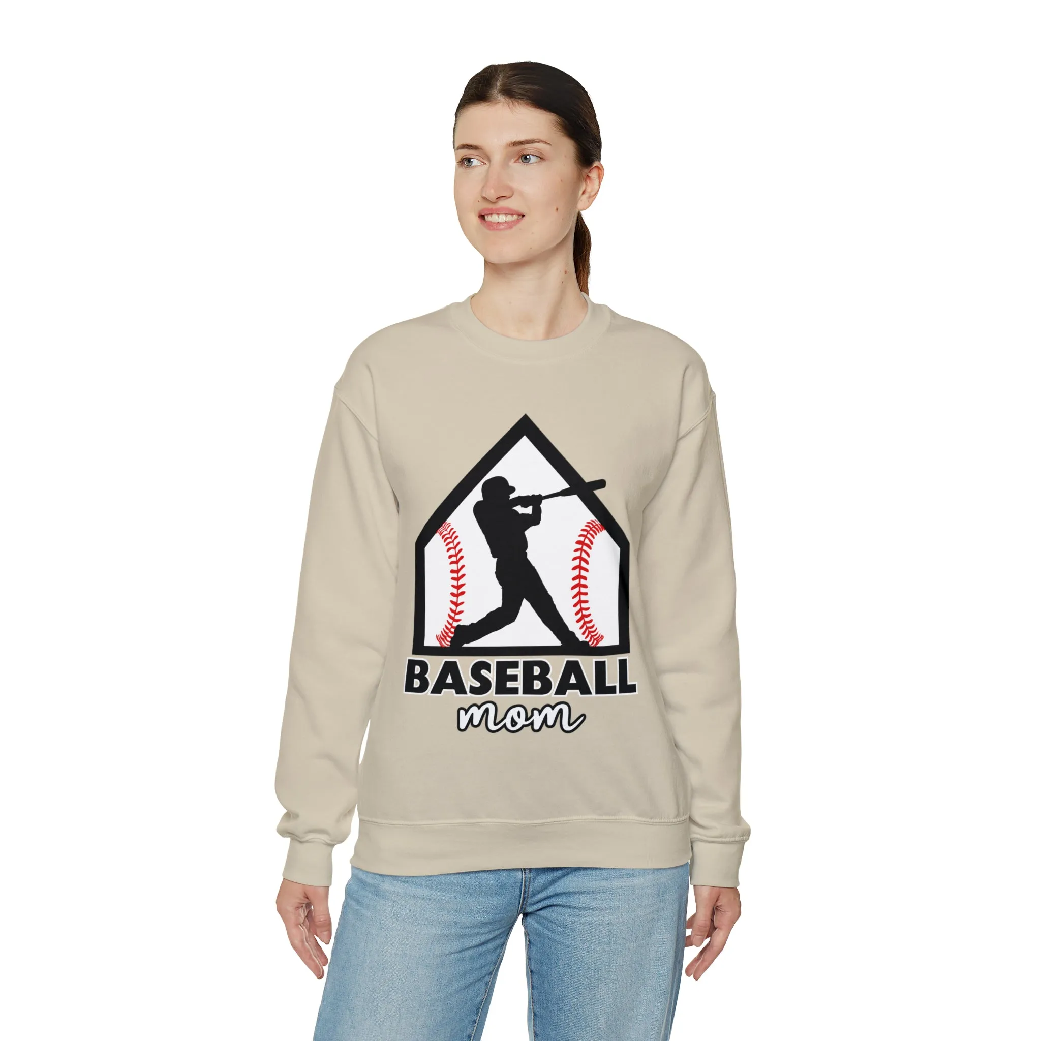 Baseball Mom Crewneck Sweatshirt