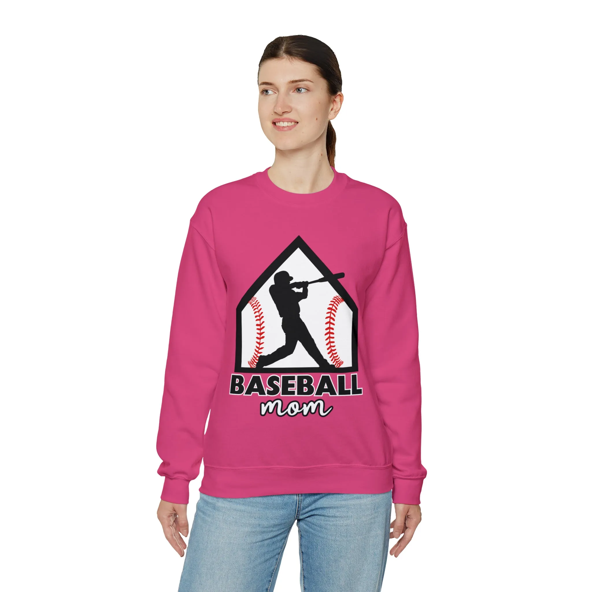Baseball Mom Crewneck Sweatshirt