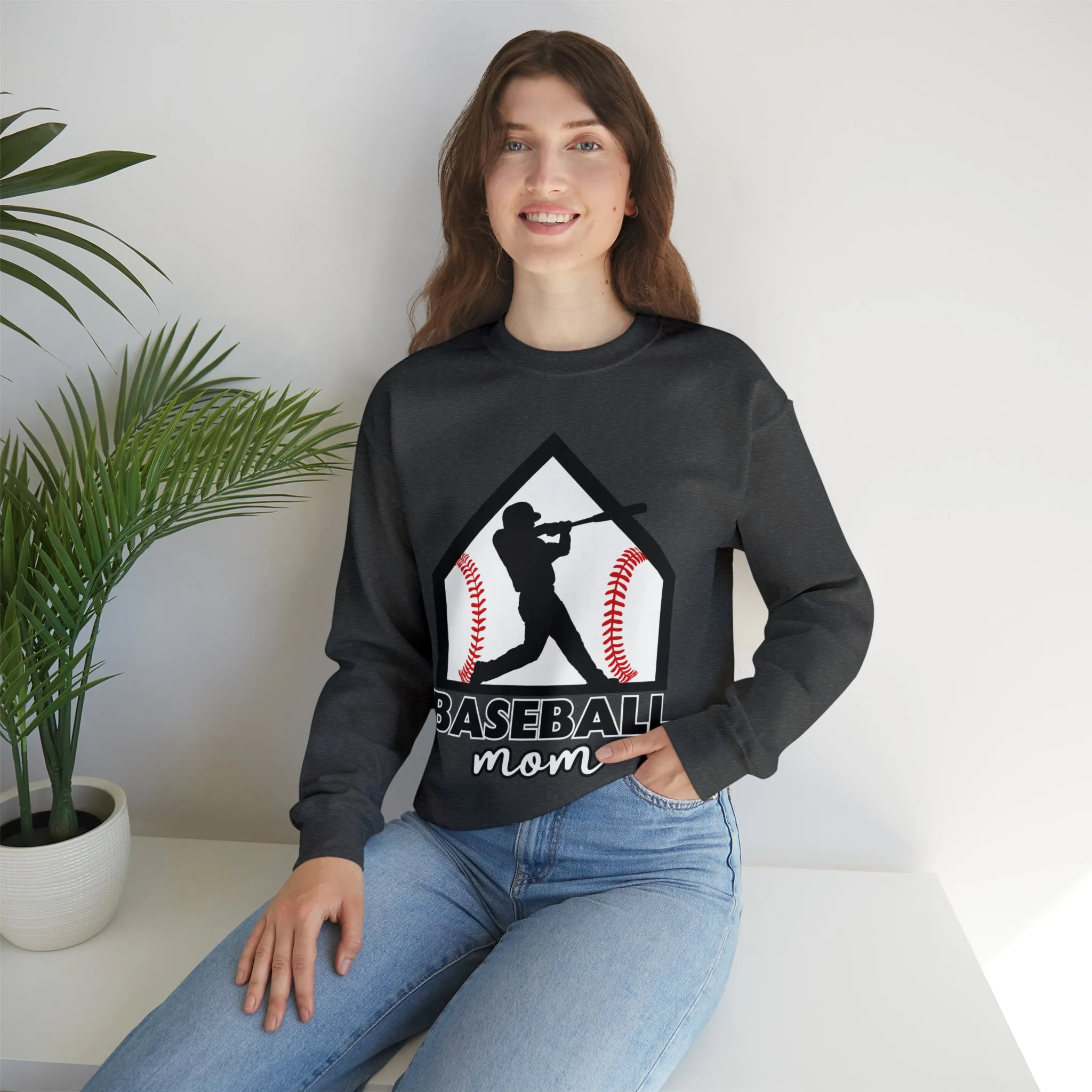 Baseball Mom Crewneck Sweatshirt