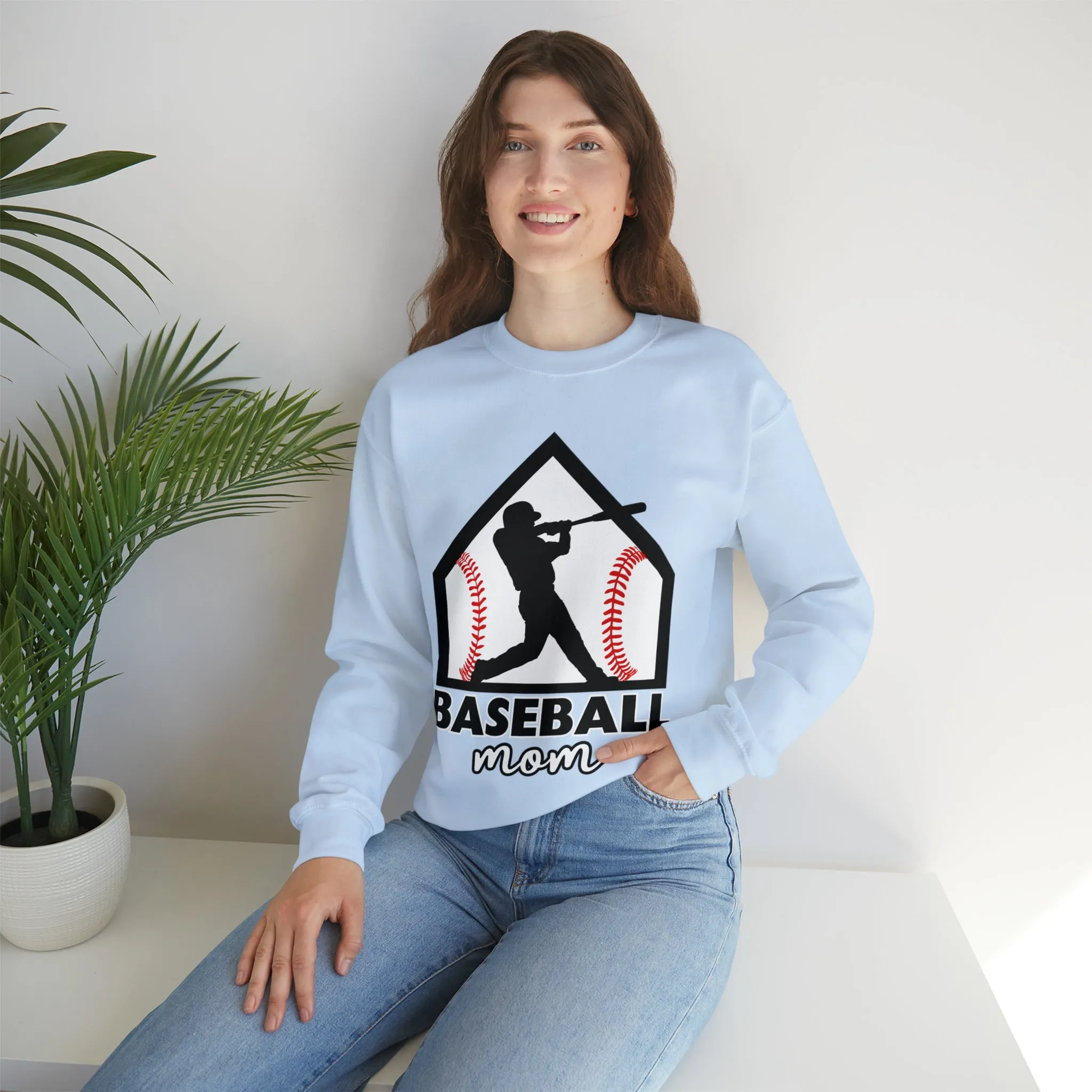 Baseball Mom Crewneck Sweatshirt