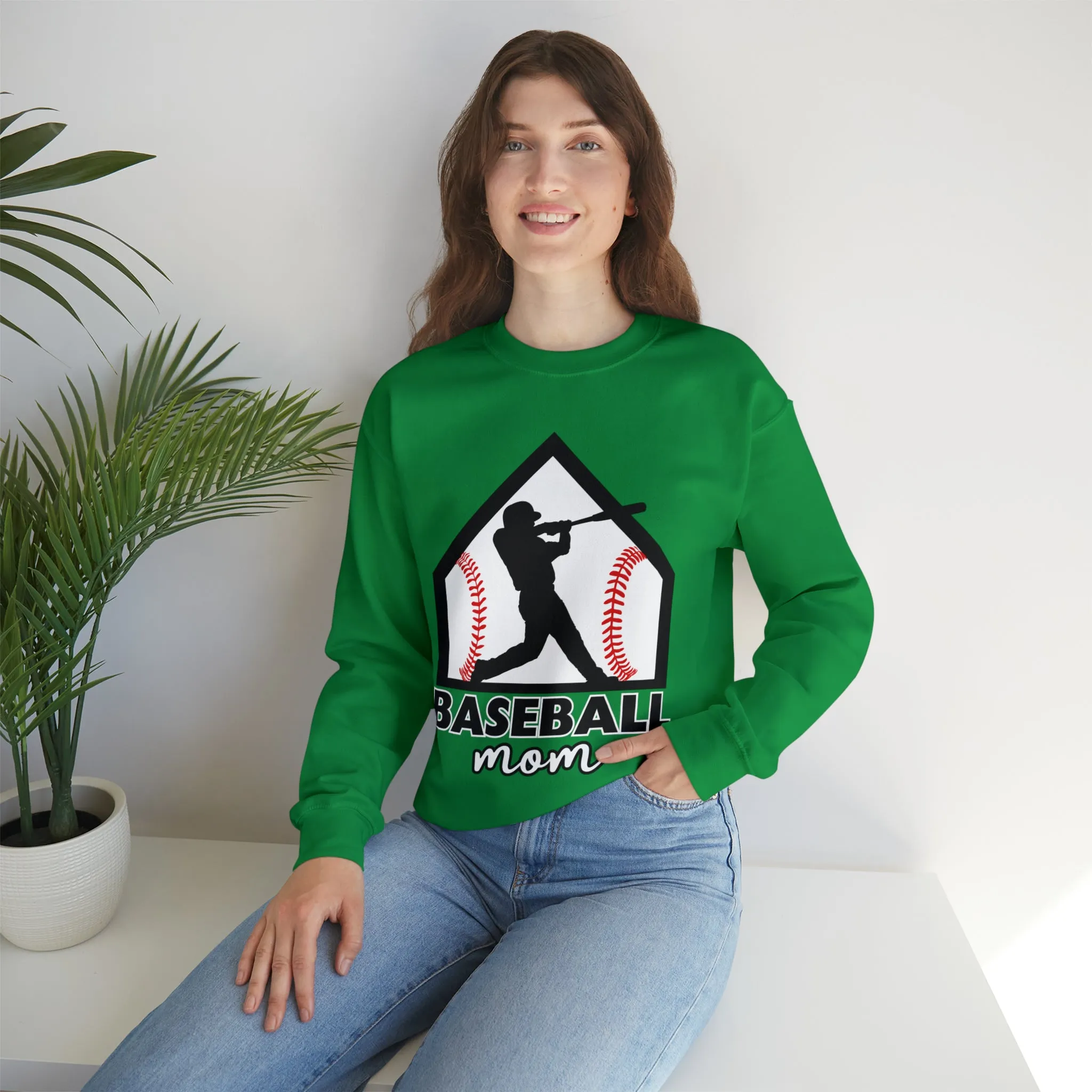 Baseball Mom Crewneck Sweatshirt