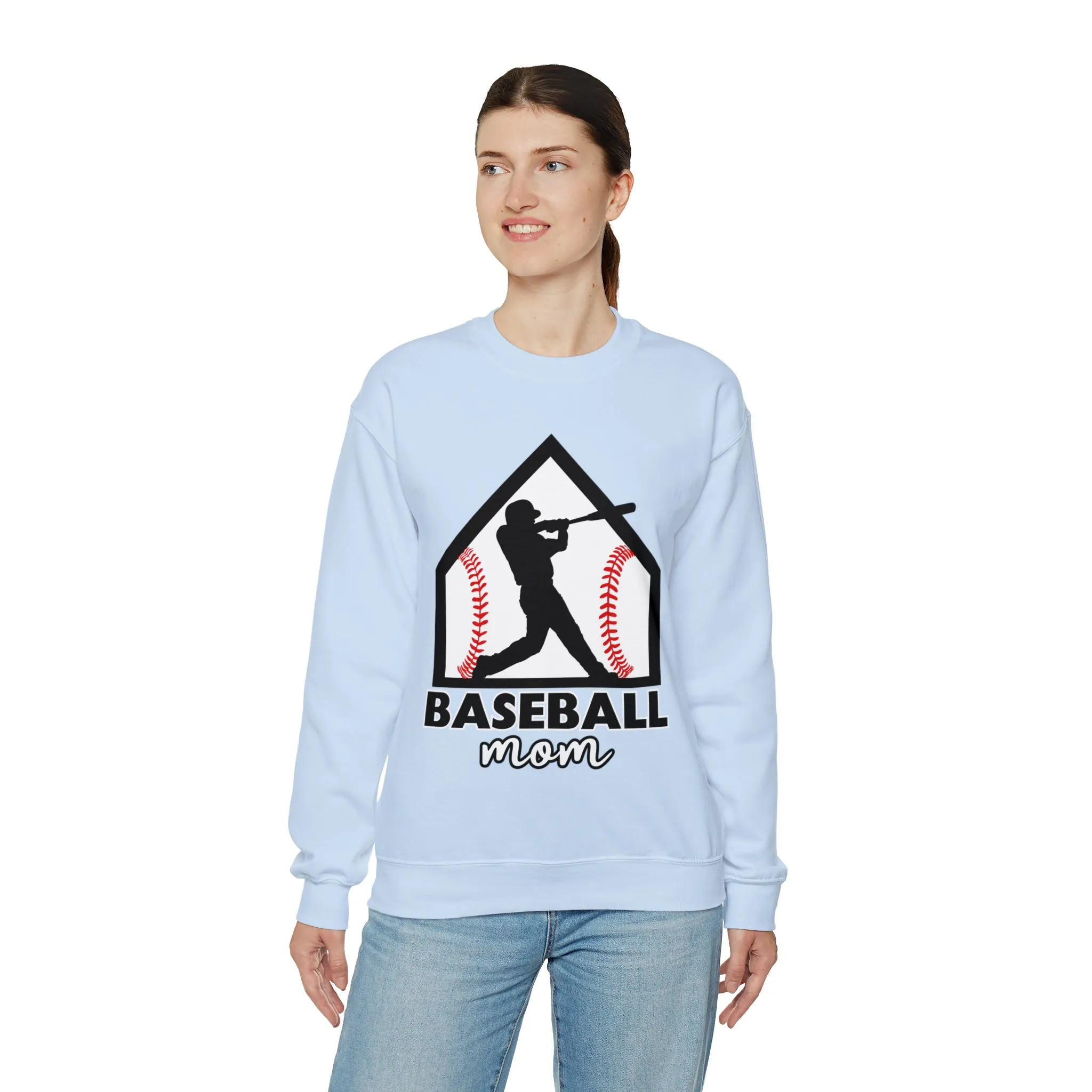 Baseball Mom Crewneck Sweatshirt