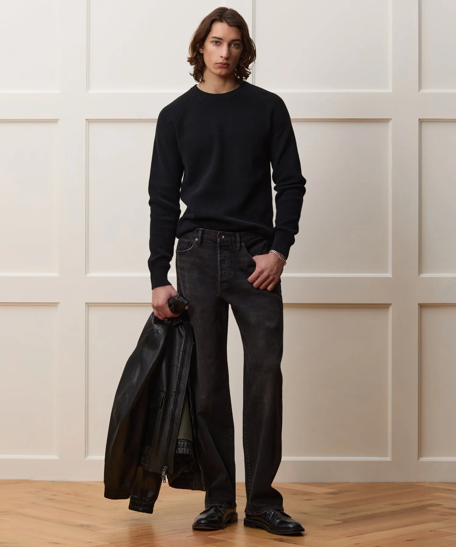 Beechwood Ribbed Crewneck