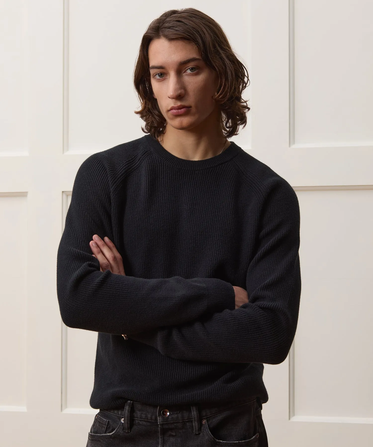 Beechwood Ribbed Crewneck