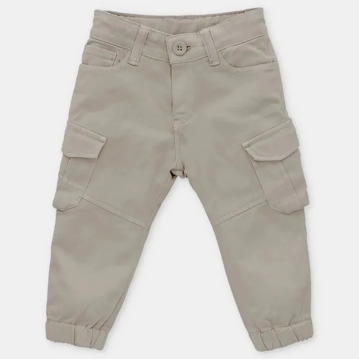 Beige Cargo Pants