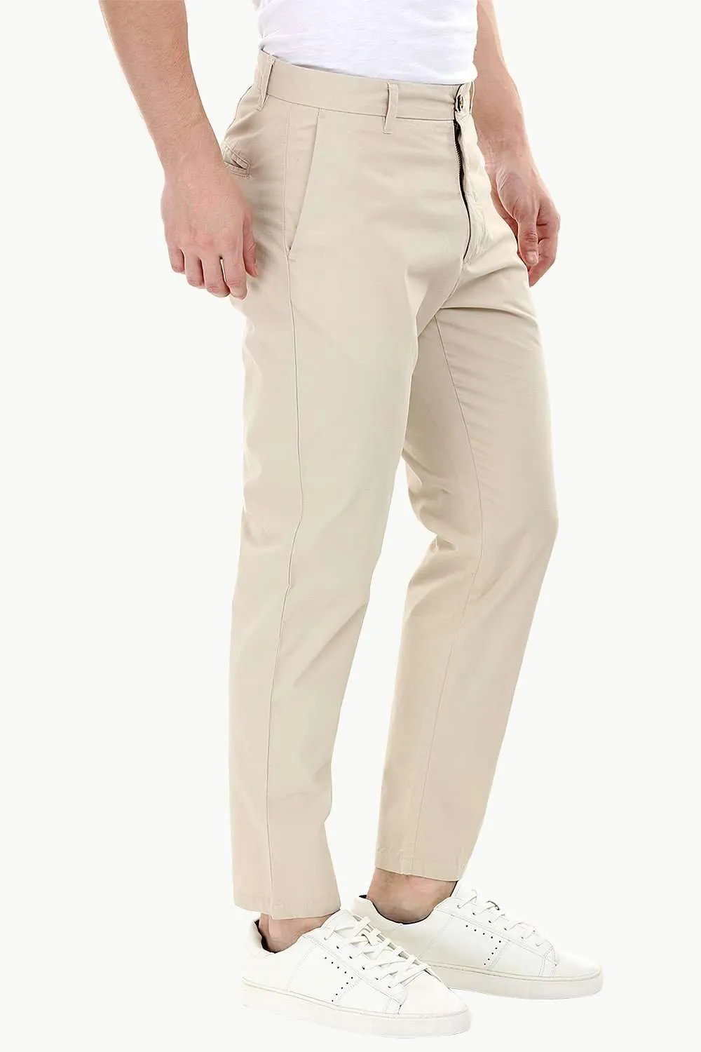 Beige Lightweight Chino Pants