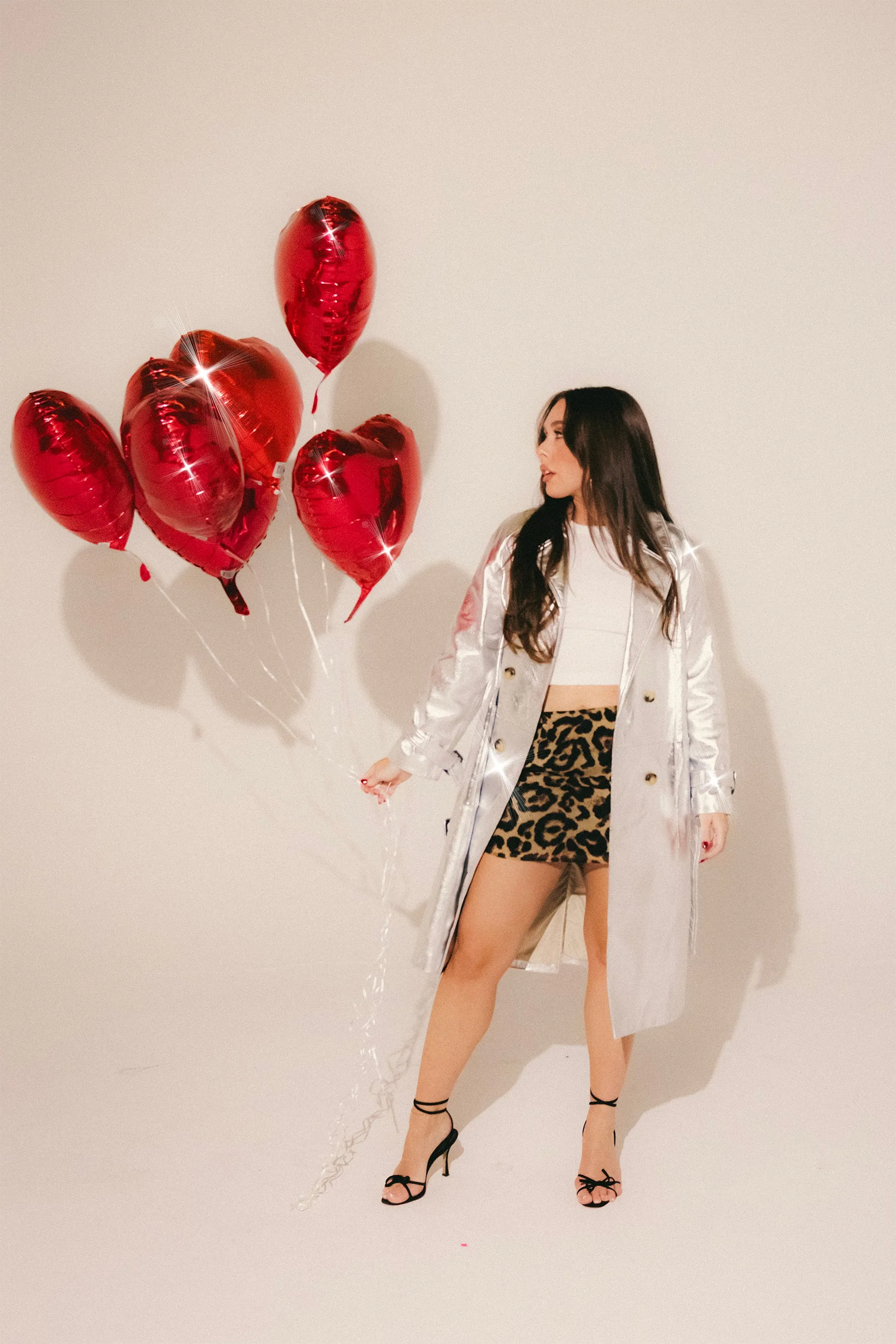BELTED LEATHER TRENCH COAT