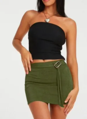 Belted Mini Skirt