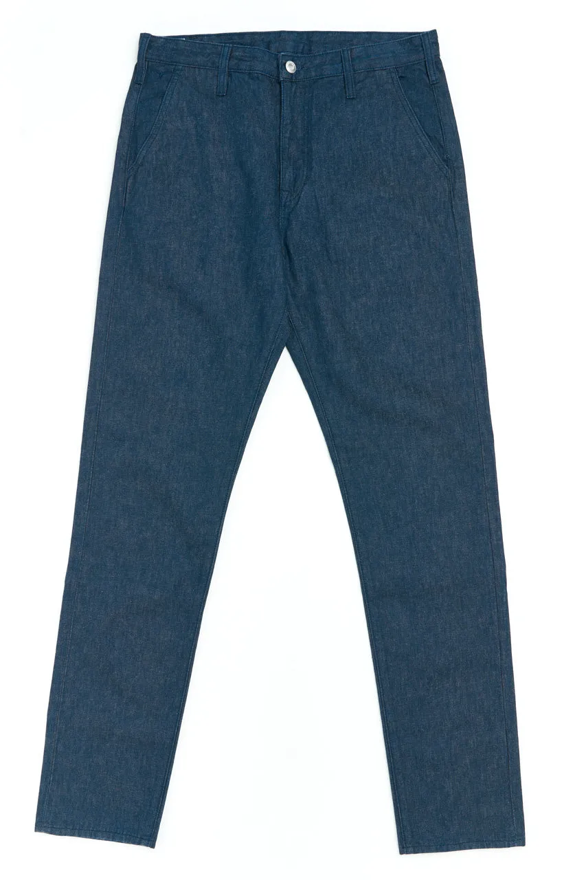 Benzak BC-01 Tapered Chinos 11.5oz Stay-Blue Hemp Selvedge