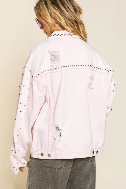 “Better With Studs” Denim Jacket