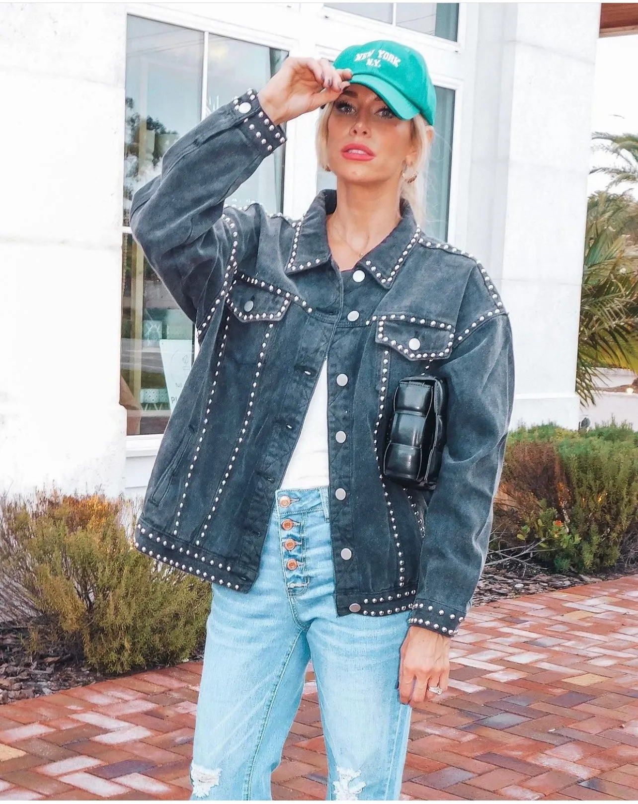 “Better With Studs” Denim Jacket