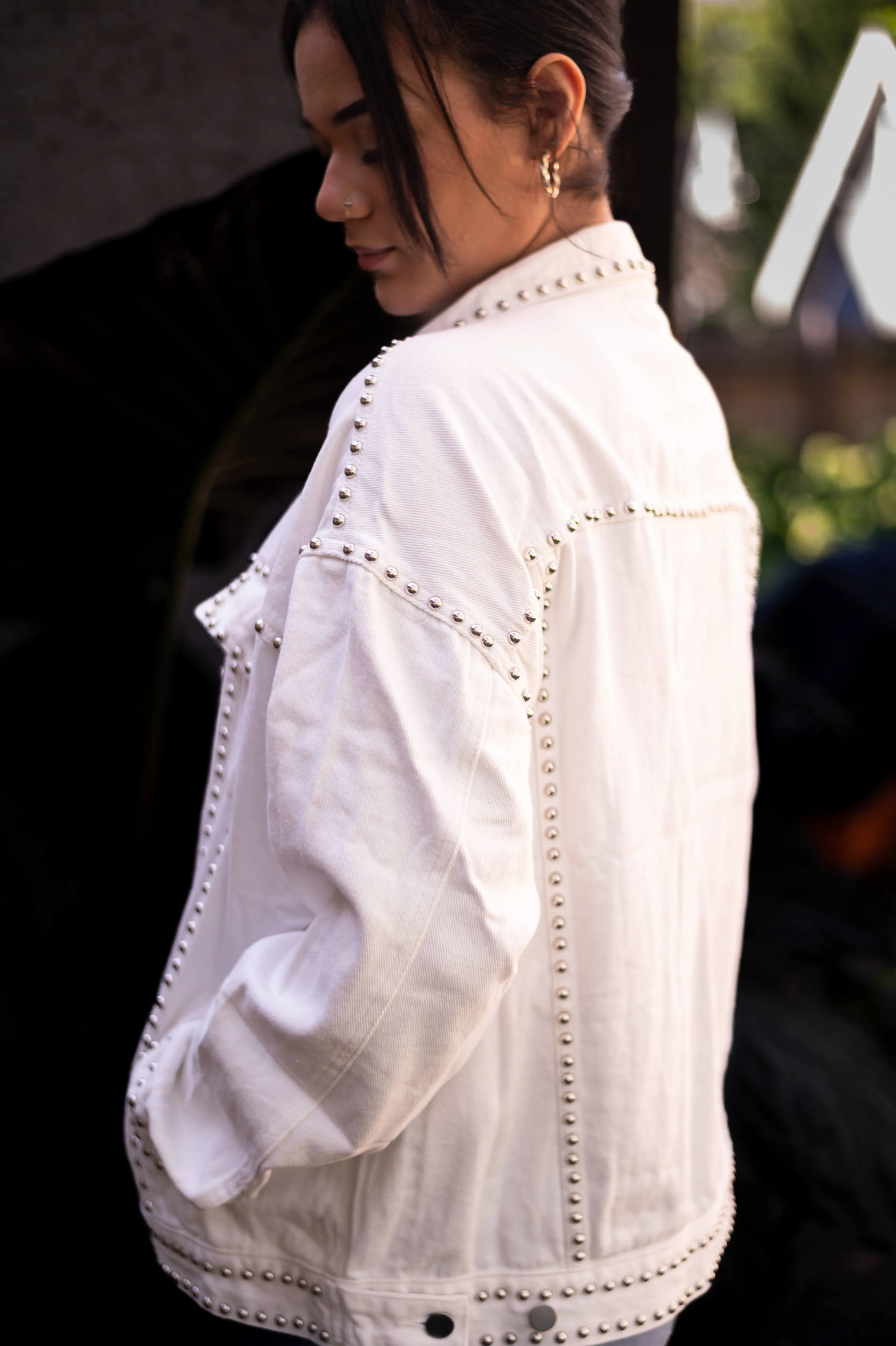 “Better With Studs” Denim Jacket