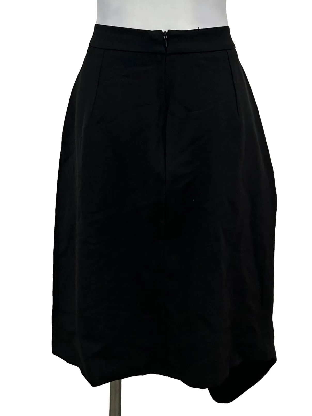 Black Asymmetrical Pencil Skirt