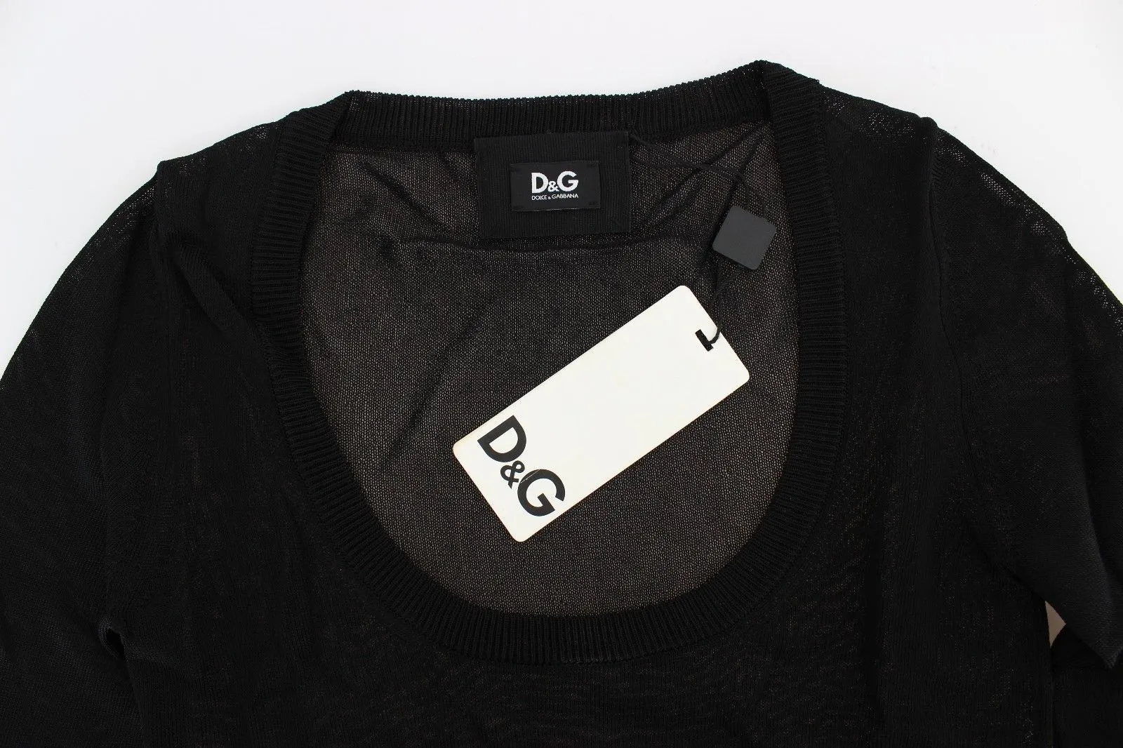 Black Crewneck Sweater Pullover Top
