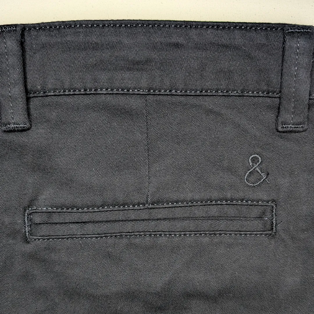 Black Stretch Chino Pants