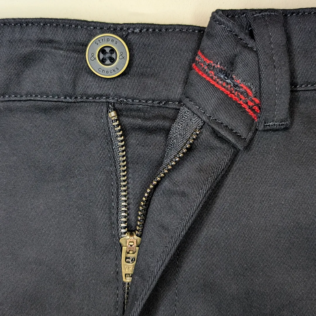 Black Stretch Chino Pants