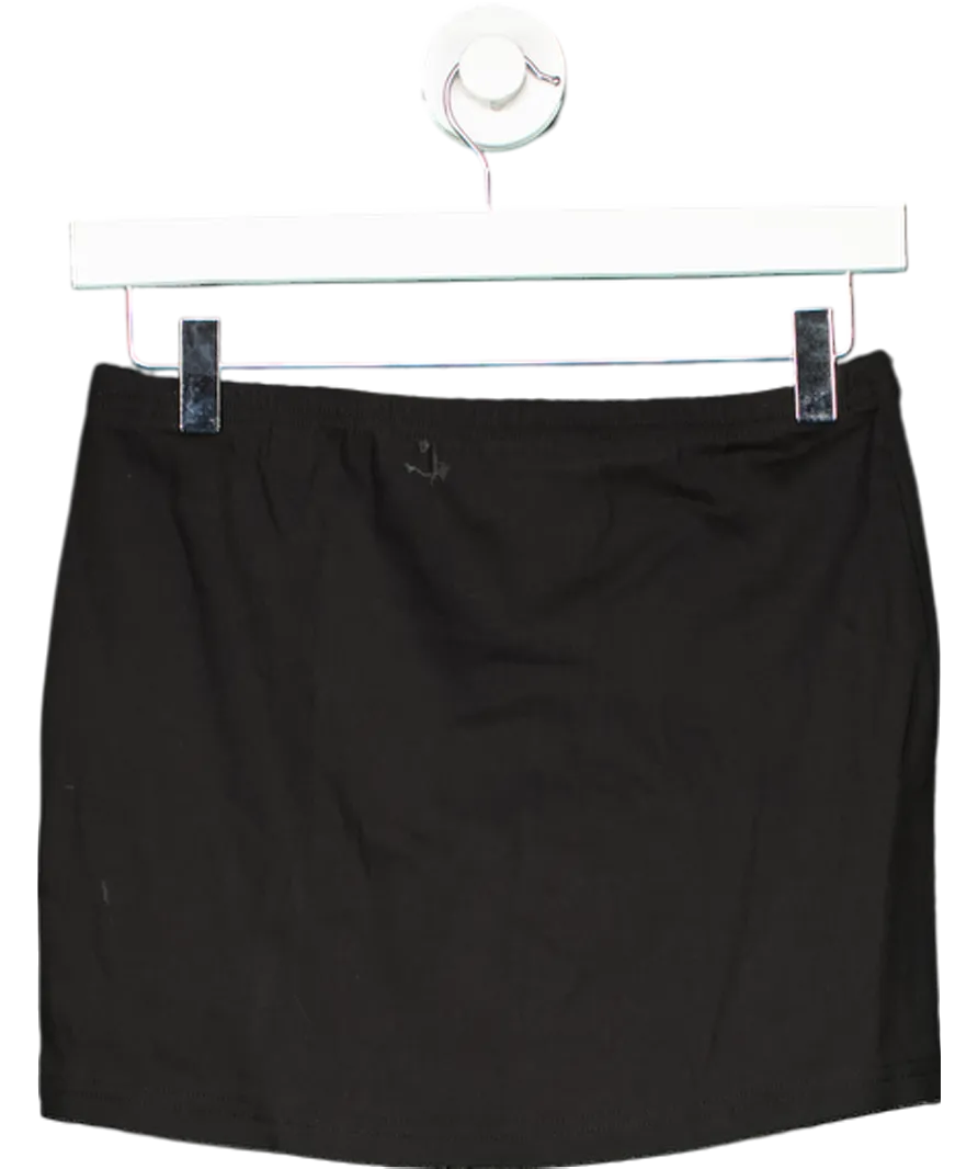 Black Stretch Mini Skirt UK M